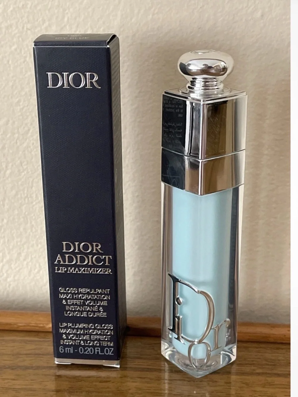 Dior Addict Lip Maximizer Hyaluronic Lip Plumper Gloss 065 ICY BLUE 6ml NIB
